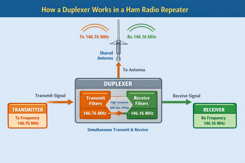 Hum Repetitor What Is a Duplexer? Complete Repeater Guide for Ham Radio