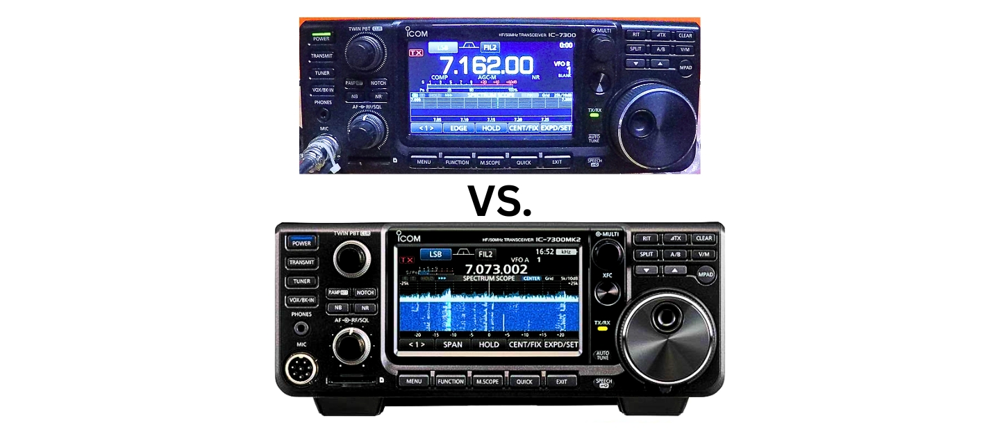 Icom 7300 vs. 7300MK2