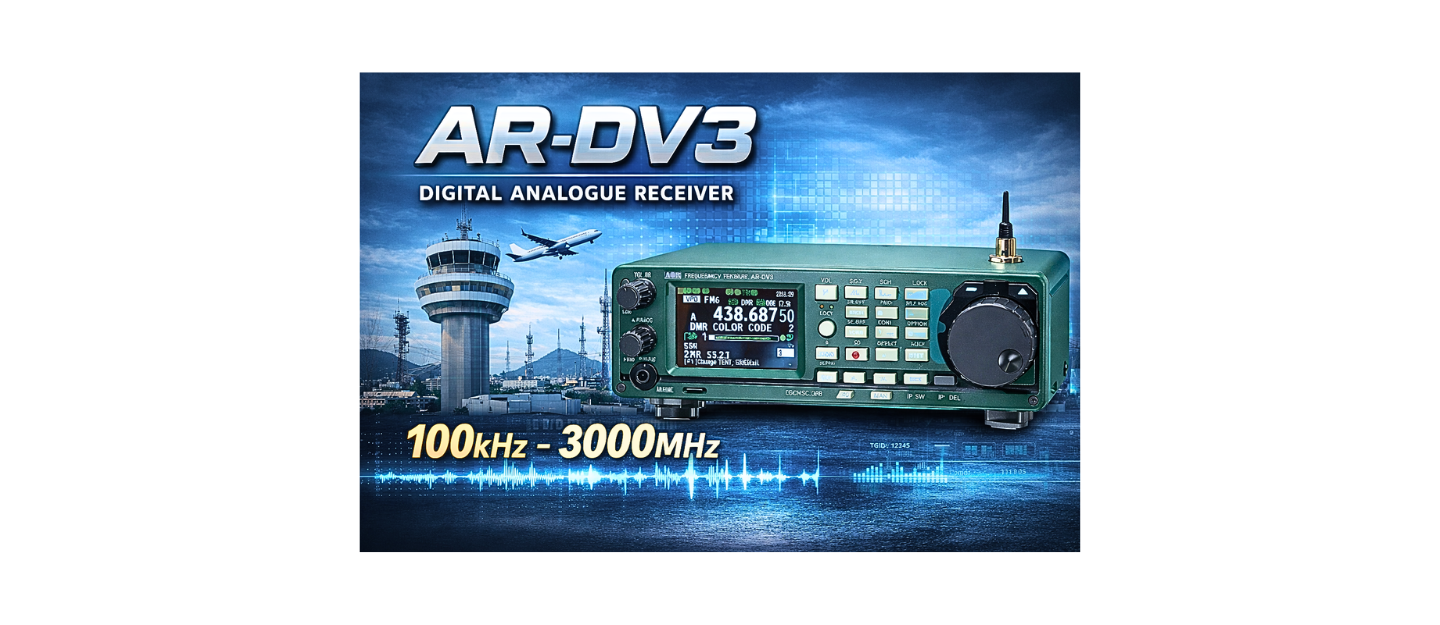 AR DV3 Digital Analogue Receiver to hear radio signals