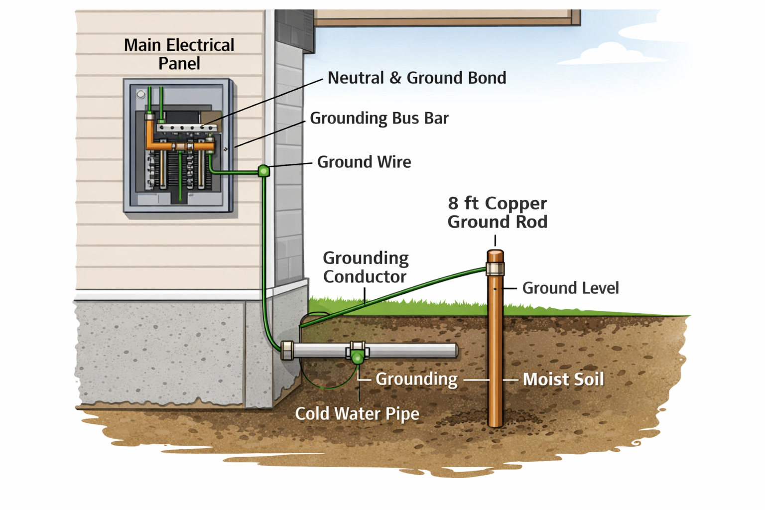 diagram of electrical ground