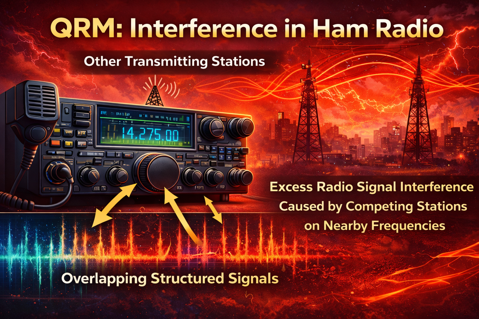 QRM ham radio noise image