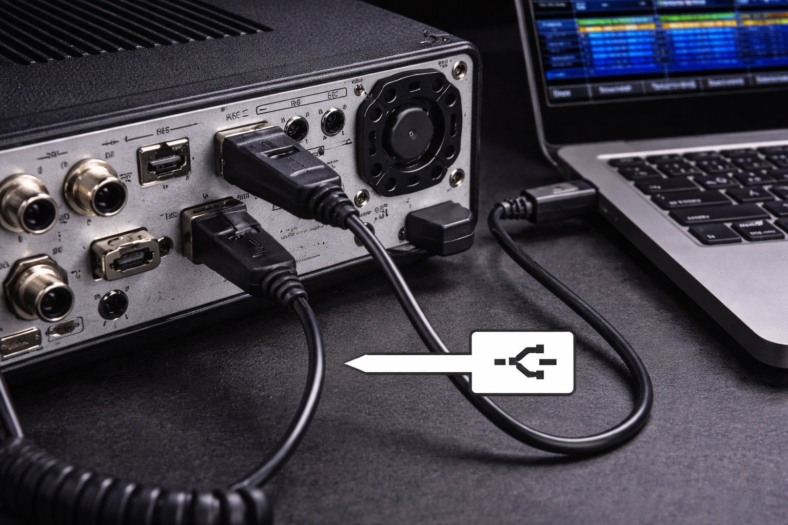 ham radio USB CAT audio connection diagram FT2