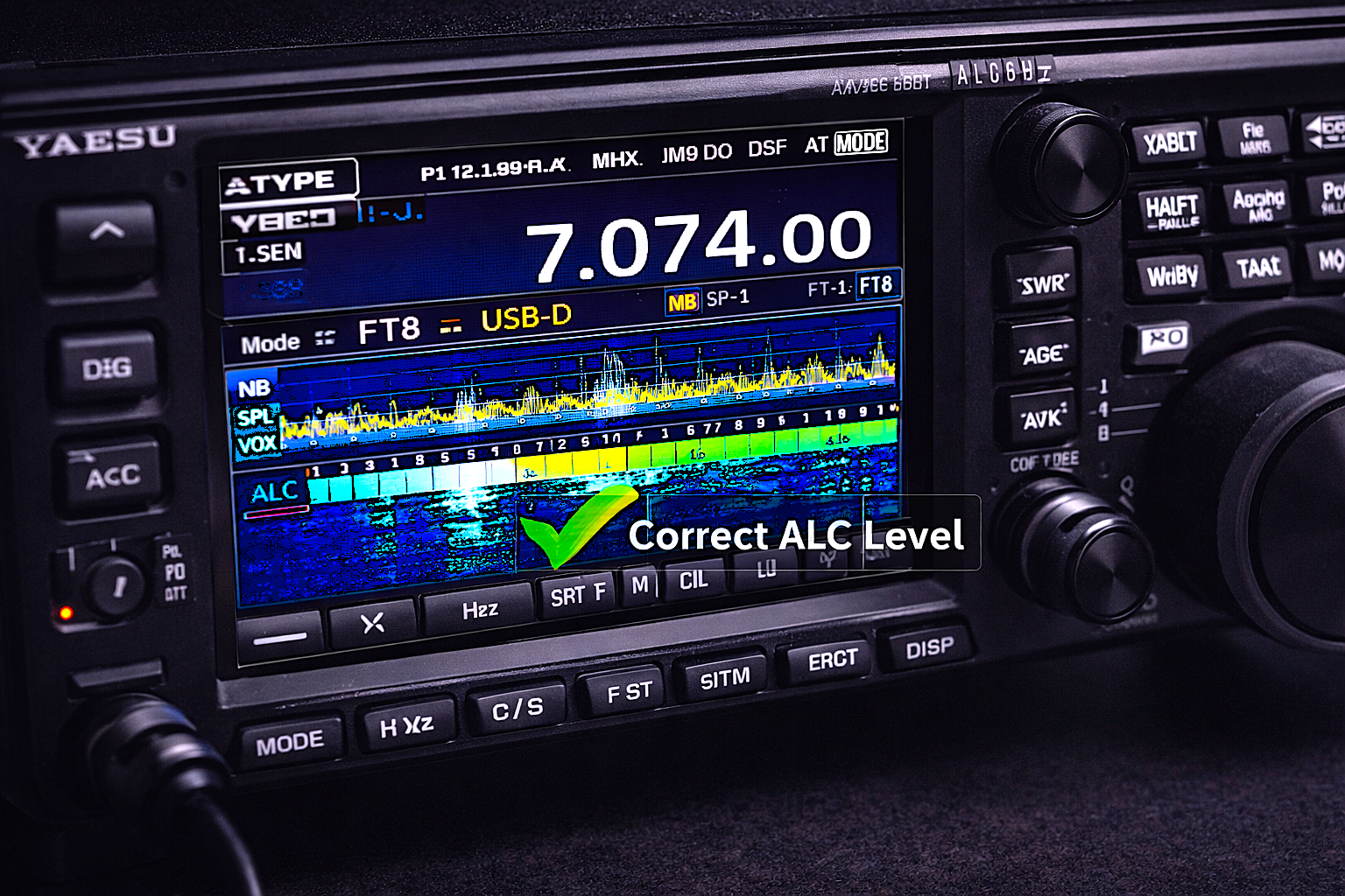 digital mode correct ALC zero