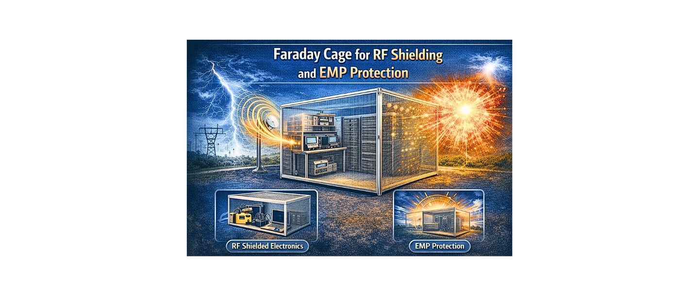 Faraday Cage for RF Shielding and EMP Protection