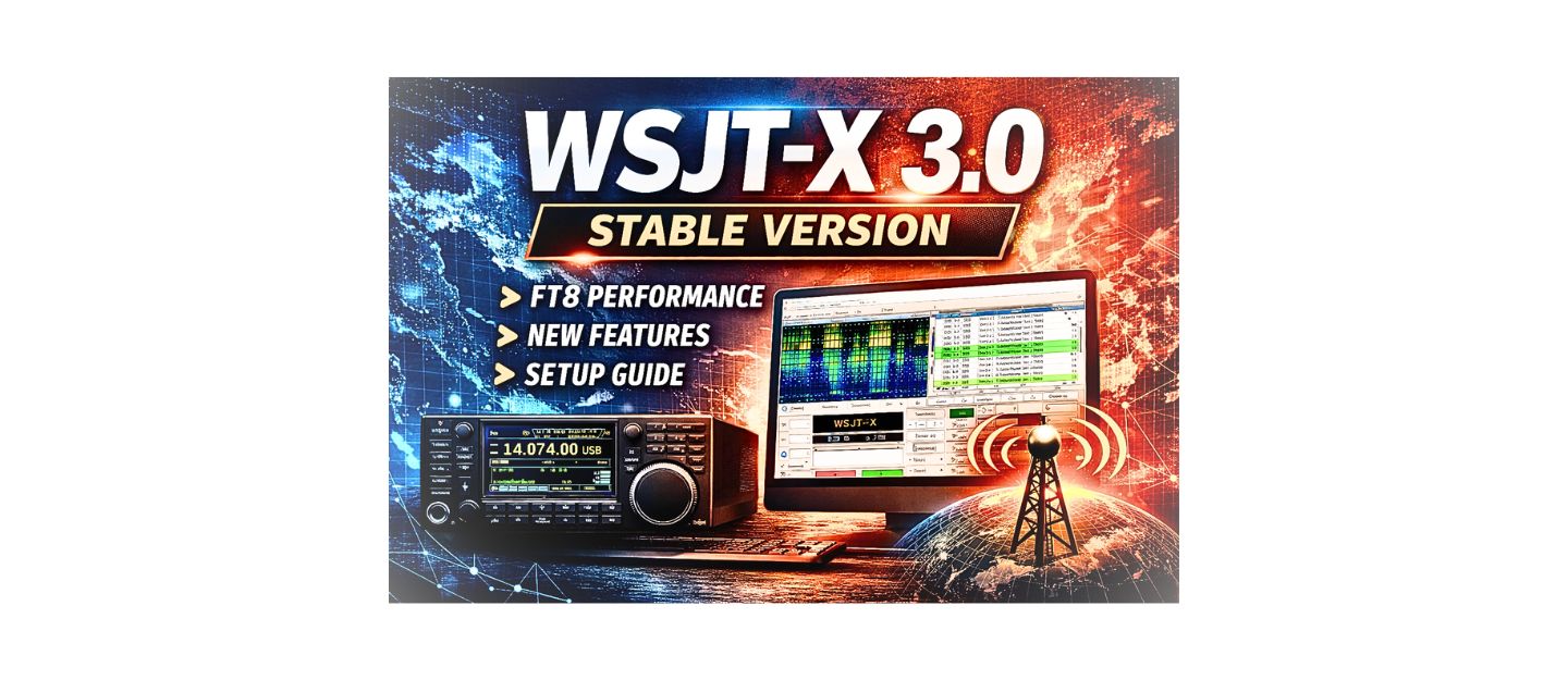 Learn how WSJT-X 3.0 stable version improves FT8 decoding, adds new features, and how to set up and optimize it for maximum performance.